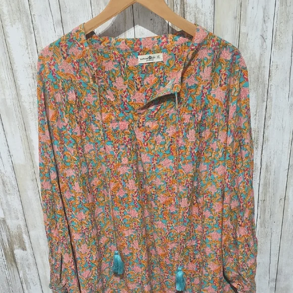 Natural Life Dara Colorful Boho Dress Size XL - Picture 6 of 7